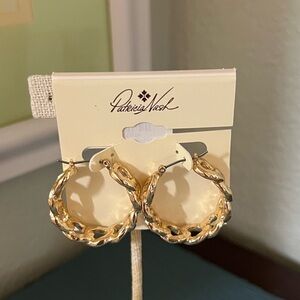 NWT Patricia Nash Gold Hoop Earrings #PNER